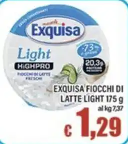 Top Supermercati Exquisa fiocchi di latte light offerta