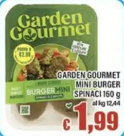Top Supermercati Garden Gourmet burger mini spinaci offerta