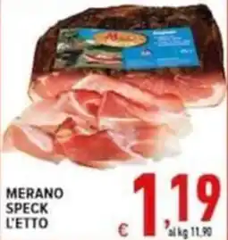 Iper Triscount Merano Speck l'etto offerta