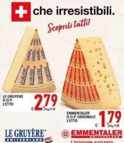 Iper Triscount Le Gruyère D.O.P. offerta