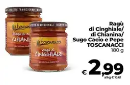 Ipercoop Radenza Ragù di Cinghiale Toscanacci offerta