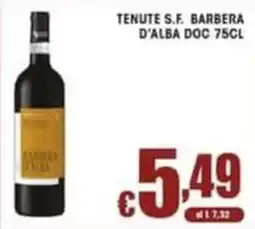 Sacoph Tenute S.F. Barbera d'Alba DOC offerta