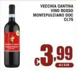 Sacoph Vecchia Cantina Vino Rosso Montepulciano DOC offerta