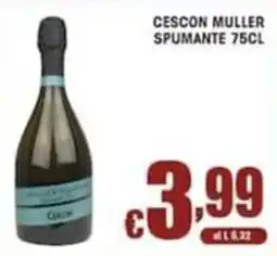 Sacoph Cescon Muller spumante offerta