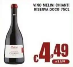 Sacoph Vino Melini Chianti Riserva DOCG offerta