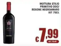 Sacoph Mottura Stilio Primitivo Doc/ Rosone Negroamaro offerta