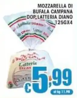 Sacoph Mozzarella di bufala campana Dop Lattieria Diano offerta