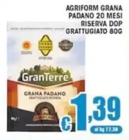 Sacoph GranTerre Grana Padano Grattugiato Riserva offerta