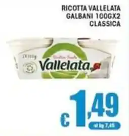 Sacoph Ricotta vallelata classica offerta