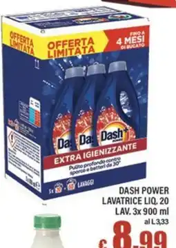 Top Supermercati Dash Power lavatrice liquido offerta