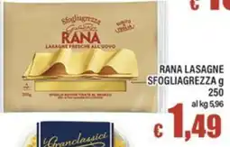 Top Supermercati Rana lasagne sfogliagrezza offerta