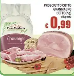 Top Supermercati Prosciutto cotto Granmagro offerta