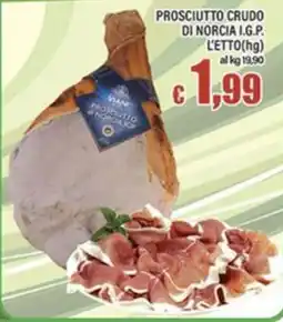 Top Supermercati Prosciutto crudo di Norcia I.G.P. Viane offerta