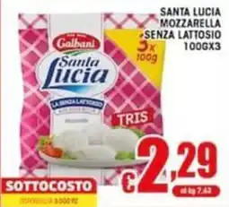 Sacoph Santa Lucia mozzarella senza lattosio offerta