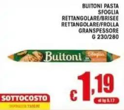 Sacoph Buitoni pasta sfoglia rettangolare offerta