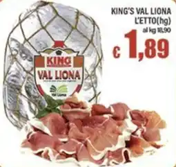 Top Supermercati King Val Liona offerta