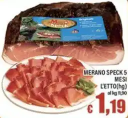 Top Supermercati Merano Speck 5 Mesi offerta