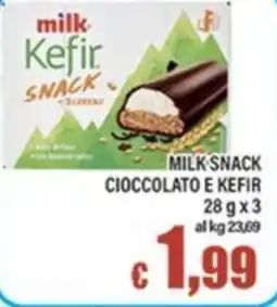 Top Supermercati Milk Kefir Snack Cioccolato e Kefir offerta