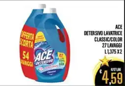 Supermercati EffePiù Ace detersivo lavatrice classic/color offerta