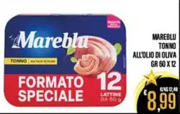 Supermercati EffePiù Mareblu tonno all'olio di oliva offerta