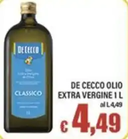 Top Supermercati De Cecco olio extra vergine offerta