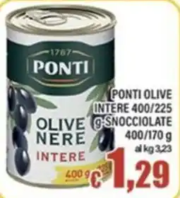 Top Supermercati Ponti olive nere intere offerta