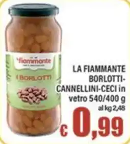 Top Supermercati La Fiammante i borlotti-cannellini-ceci offerta