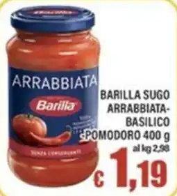 Top Supermercati Barilla sugo arrabbiata-basilico offerta