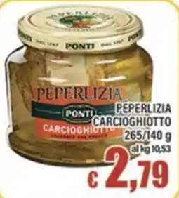 Top Supermercati Peperlizia carciofiotto Ponti offerta