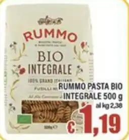 Top Supermercati Rummo pasta bio integrale offerta