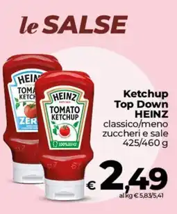 Ipercoop Radenza Ketchup Top Down HEINZ offerta