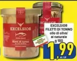 Iper Triscount Excelsior filetti di tonno offerta