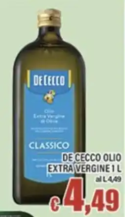 Top Supermercati De Cecco olio extra vergine offerta