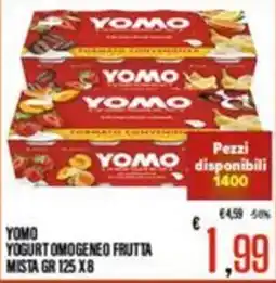 Supermercati EffePiù Yomo yogurt omogeneo frutta mista offerta