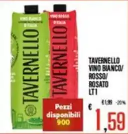 Supermercati EffePiù Tavernello vino bianco/rosso/rosato offerta