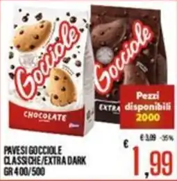 Supermercati EffePiù Pavesi Gocci ole Classiche/Extra Dark offerta