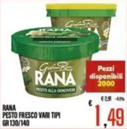 Supermercati EffePiù Rana pesto fresco offerta
