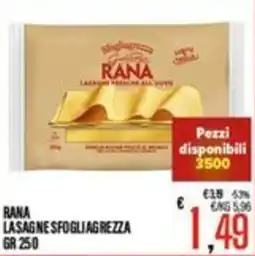 Supermercati EffePiù Rana lasagne sfogliagrezza offerta