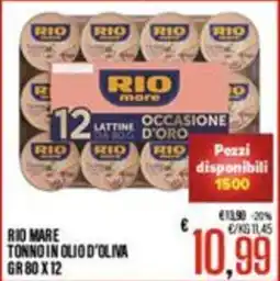 Supermercati EffePiù Rio mare tonno in olio d'oliva offerta