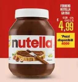 Supermercati EffePiù Nutella offerta