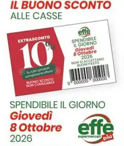 Supermercati EffePiù Buono sconto offerta