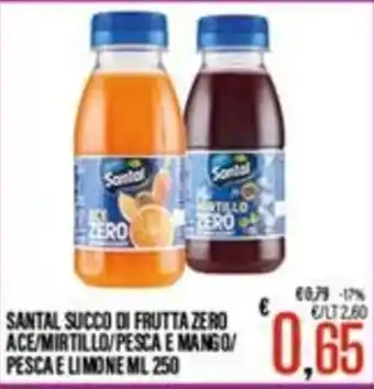 Santal succo di frutta zero