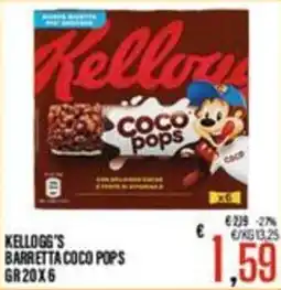 Supermercati EffePiù Kellogg's barretta Coco Pops offerta
