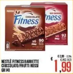 Supermercati EffePiù Nestlé Fitness Barrette Cioccolato/Frutti Rossi offerta