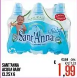 Supermercati EffePiù Sant'Anna acqua baby offerta