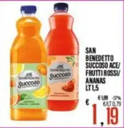 Supermercati EffePiù San Benedetto Succoso Ace/Frutti Rossi/Ananas offerta