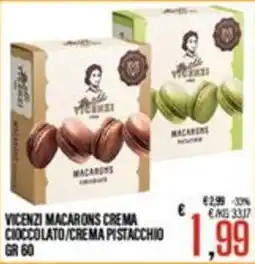 Supermercati EffePiù Vicenzi macarons crema offerta