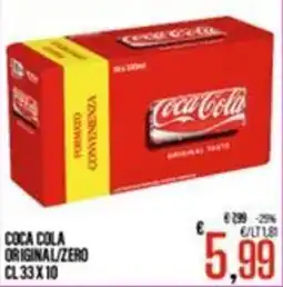 Supermercati EffePiù Coca Cola Original/Zero offerta