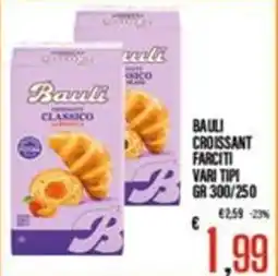 Supermercati EffePiù Bauli croissant farciti offerta