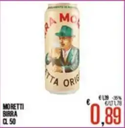Supermercati EffePiù Moretti birra offerta